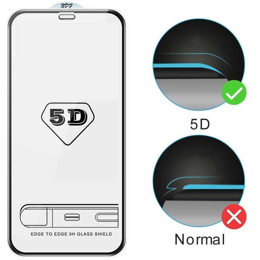 5D ochranné sklo Fénix pro Apple iPhone 12 - Černá