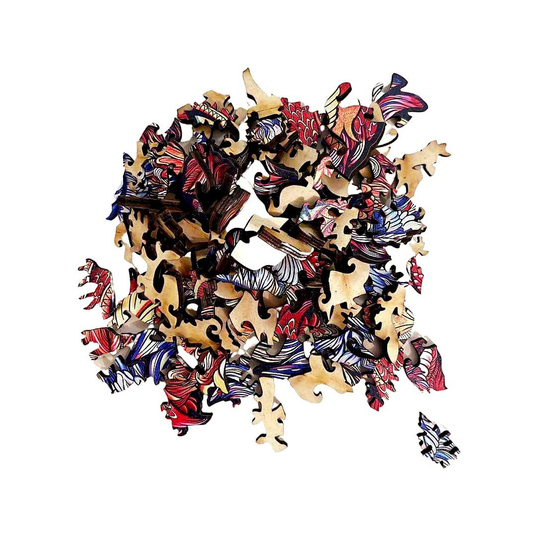 Dřevěné puzzle - Shark/L