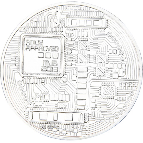 Mince Bitcoin - Stříbrná