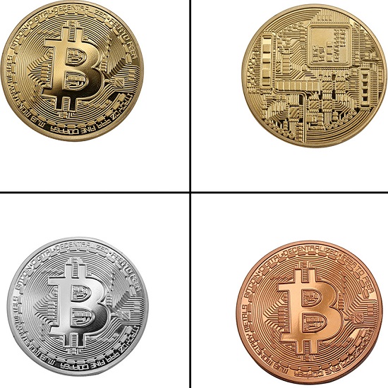 Mince Bitcoin - Stříbrná