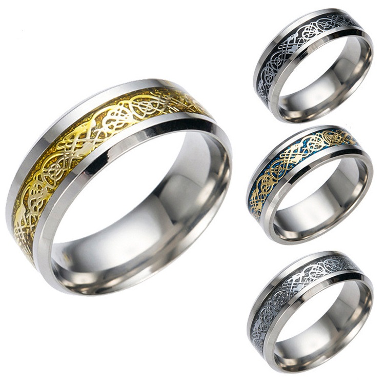 Prsten AD-3623 - Stříbrná/Modrá/62mm