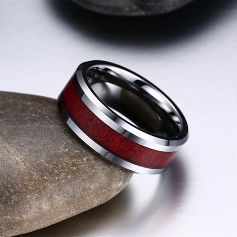 Prsten GA-32432 - Stříbrná/Hnědá/62mm