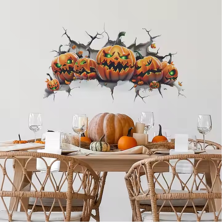 Samolepka na zeď/Tapeta Pumpkins/Typ2