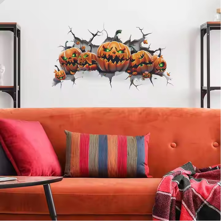 Samolepka na zeď/Tapeta Pumpkins/Typ2