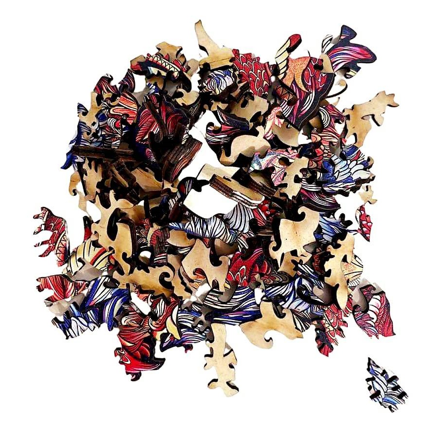 Dřevěné puzzle - Tiger/L