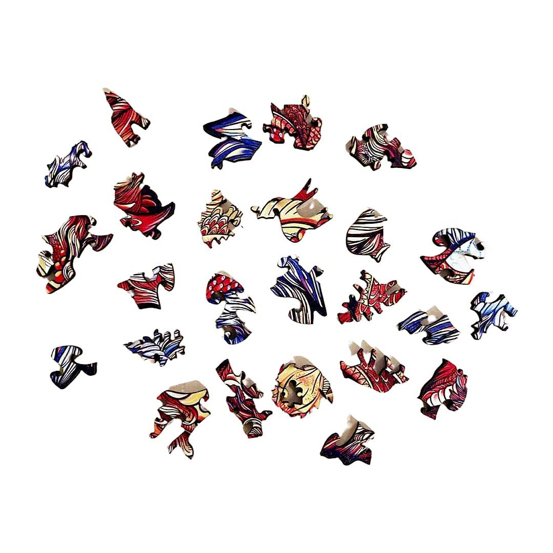 Dřevěné puzzle - Tiger/L