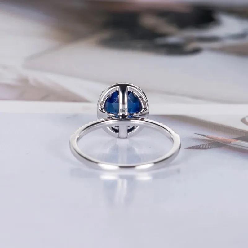 Prsten RO-35618 Blue - Stříbrná/Modrá/55mm
