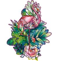 Dřevěné puzzle - Flamingo/L