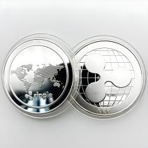 Mince Ripple Coin - Stříbrná
