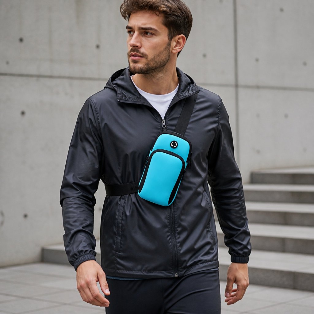 Sportovní pouzdro CL-10063 na ruku - Modrá