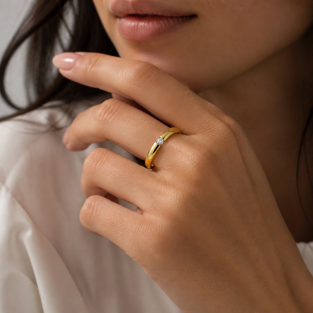 Prsten UR-17284 - Zlatá/55mm