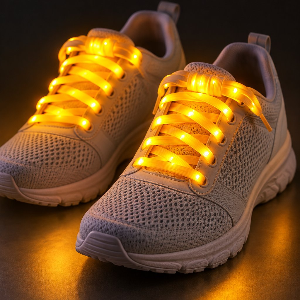 LED šňůrky do bot - Žlutá